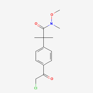 2-(4-(2-Chloroacetyl)phenyl)-N-methoxy-N,2-dimethylpropanamide