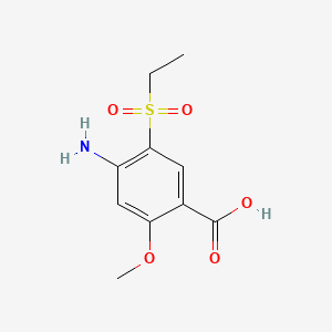 4-Amino-5-(ethylsulphonyl)-o-anisic acid
